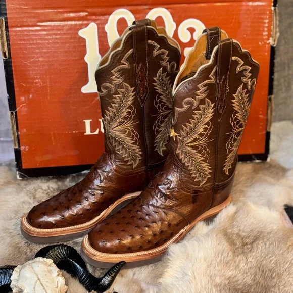 Brand New One of a Kind Custom Womens Lucchese Boots, 7B - Picture 3 of 16